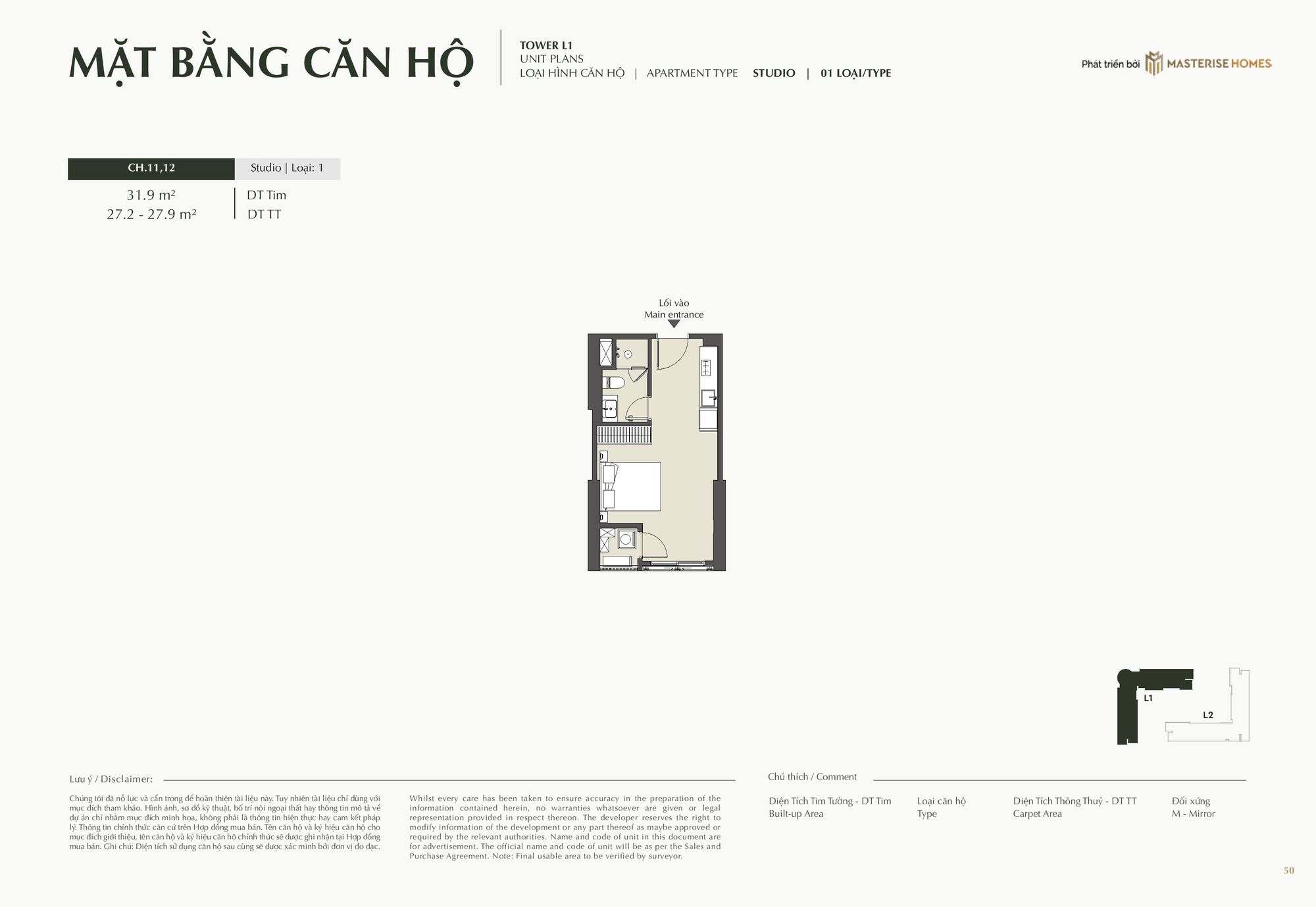 Các dòng sản phẩm căn hộ tại Masterise Homes Cao Xà Lá (Cập nhật 2026) 27 Mặt bằng Masterise Homes Cao Xà Lá